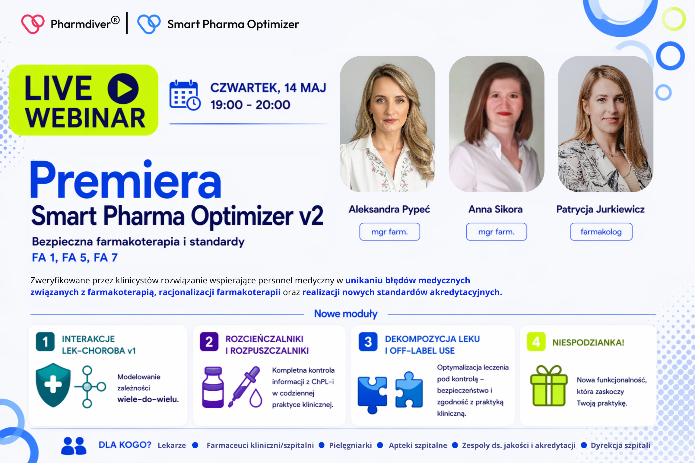 Webinar „Premiera Smart Pharma Optimizer V2”